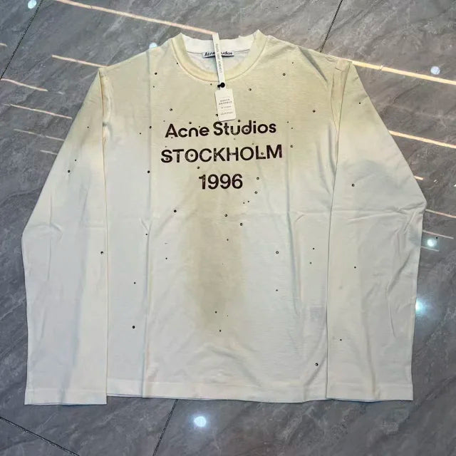 Stockholm 1996 Logo Long Sleeve Shirt - Relaxed Fit [All Colors] - Acne Studios