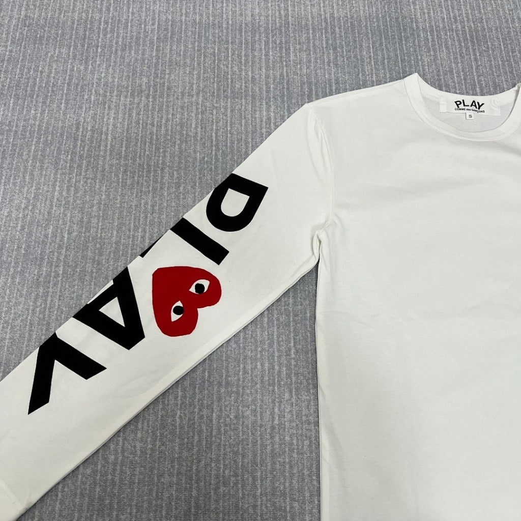 Comme Des Garcons CDG Play heart-print LS T-shirt