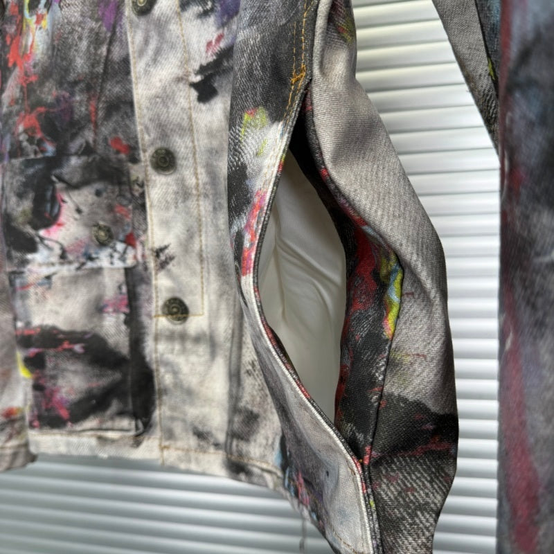 Acne Studios - Trompe-loeil Printed Denim Jacket [Multicolor]