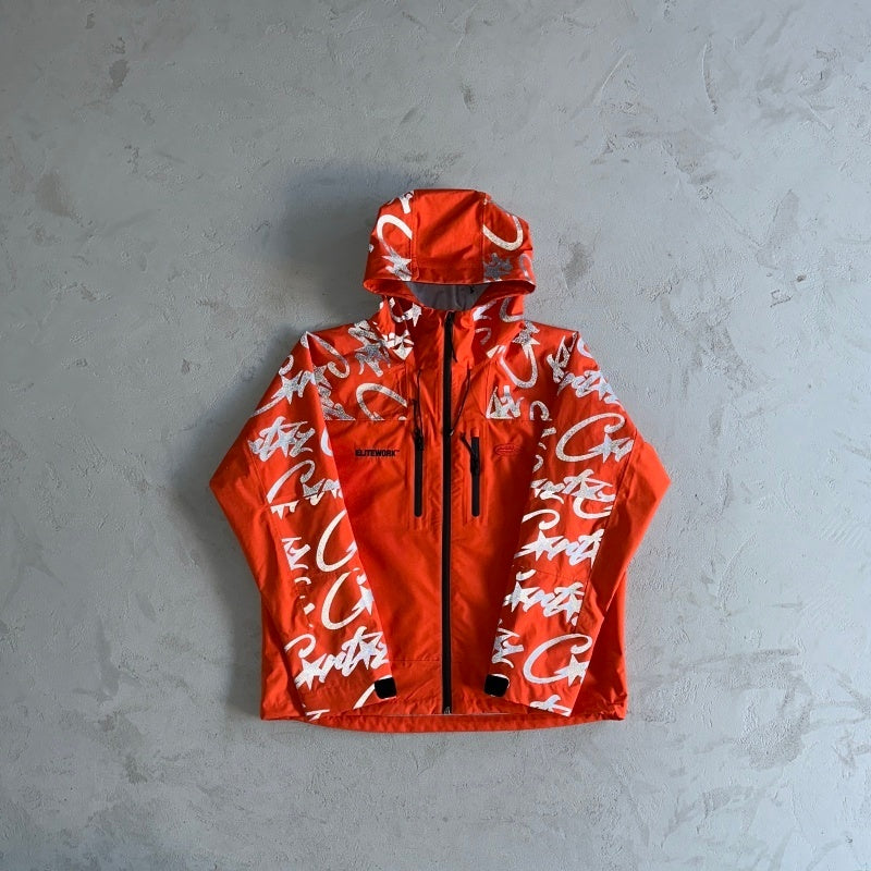 ELITEWORK WATERPROOF SHELL JACKET - Corteiz- Corteiz [ALL COLORS - BLACK/RED/YELLOW/PINK/GREY/RED)]