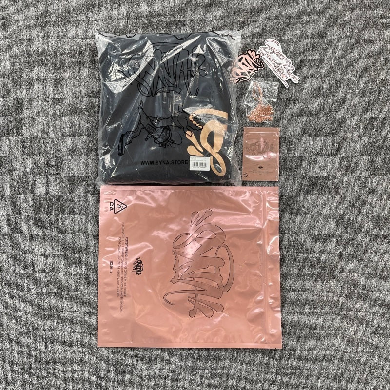 Syna World - Void Zip Hoodie Black/Rose Gold