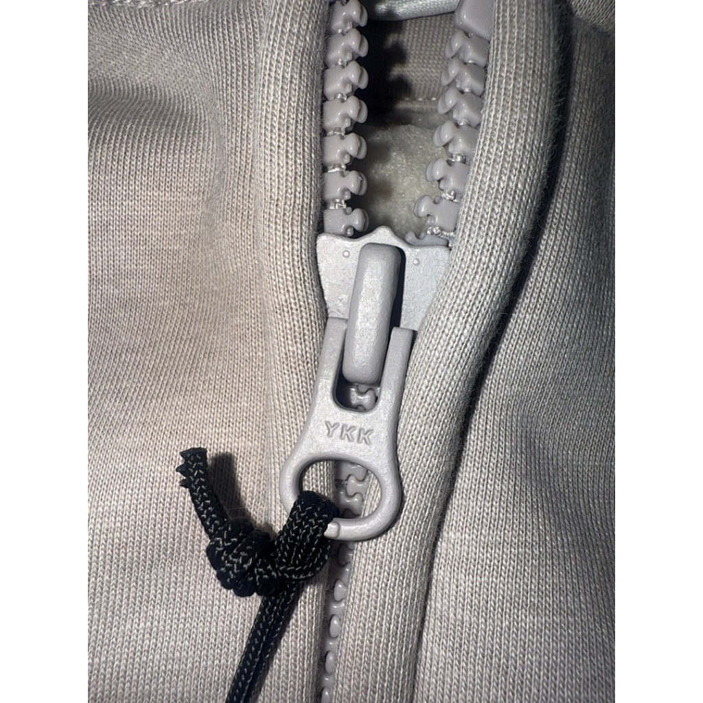 Palace Facemask Shearling Thermal Zip Up Hoodie 'Grey'