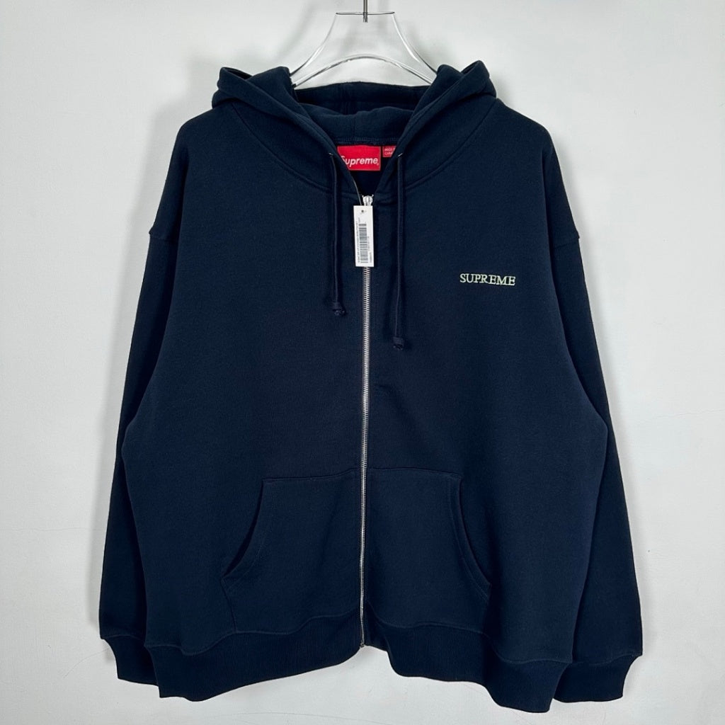 Supreme IDGAF Zip Up Hooded Sweatshirt FW25 [Black/Blue/Grey/Pink]