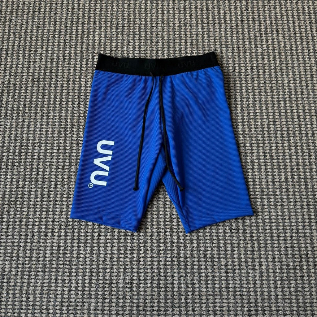 UVU RUNNING - Performance Half Tights (Black/Dark Grey/Blue)