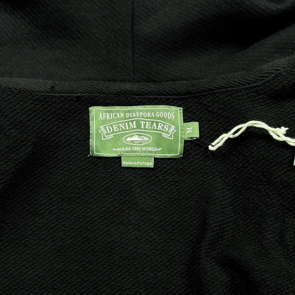 Denim Tears x Corteiz - Black Cotton Wreath Zip-Up Hoodie / Pants / Set