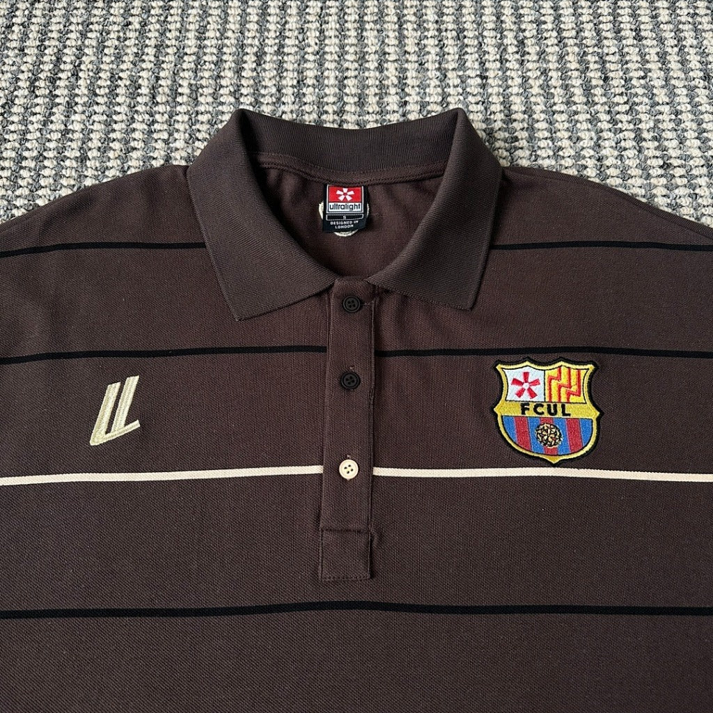 Ultralight London - ‘CAMPEONES’ Barcelona Brown Polo