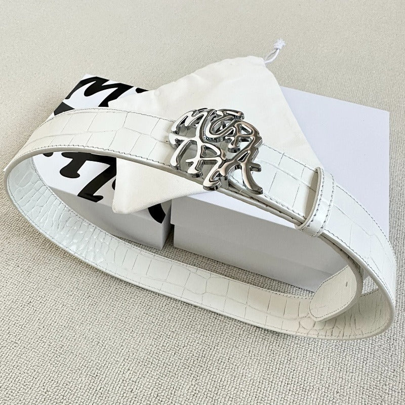 mertra - ALLIGATOR SKIN BELTS (Real Leather)