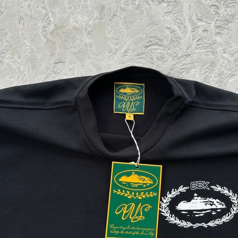 BBK Royale Heavyweight Tee - Corteiz.RTW [BLACK/WHITE]