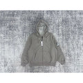 Palace Facemask Shearling Thermal Zip Up Hoodie 'Grey'