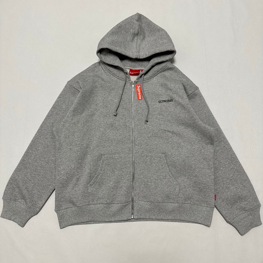 Supreme IDGAF Zip Up Hooded Sweatshirt FW25 [Black/Blue/Grey/Pink]