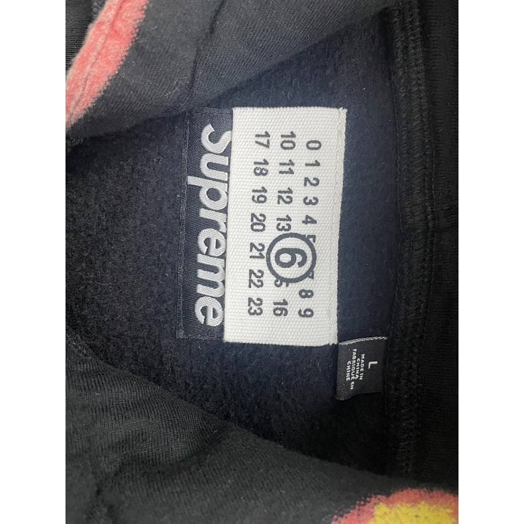 Supreme x MM6 Maison Margiela Skulls Zip Up Hoodie Sweatshirt - Black