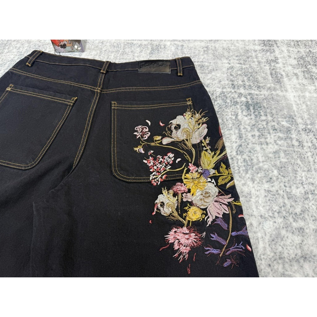 Derschutze "garden of eden" black denim jeans