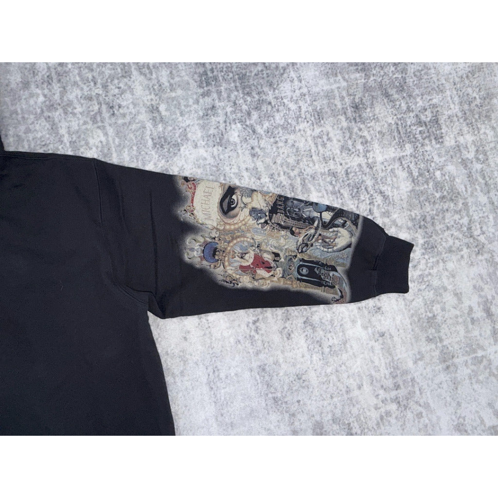 Michael Jackson® Dangerous Zip Up Hooded Sweatshirt - Black - Supreme
