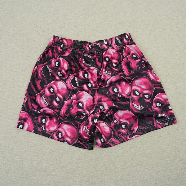 Bravest Studios Skull Mesh Shorts - Blue/Purple/Green/Red