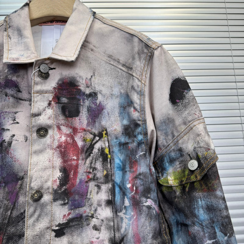 Acne Studios - Trompe-loeil Printed Denim Jacket [Multicolor]