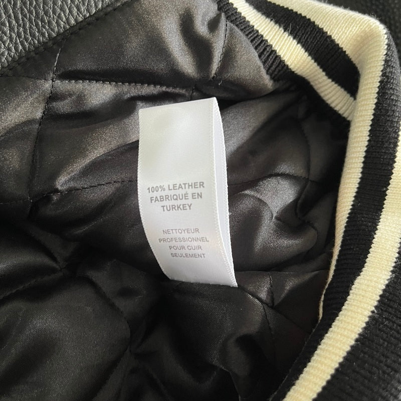 Corteiz Leather Jacket Black (100% Real Leather) - FW23