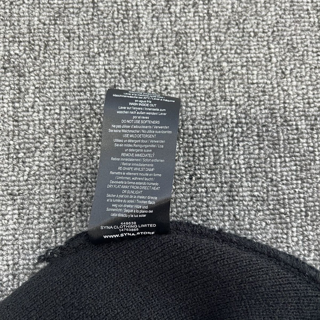 Syna World Syna Debossed Beanie - Black