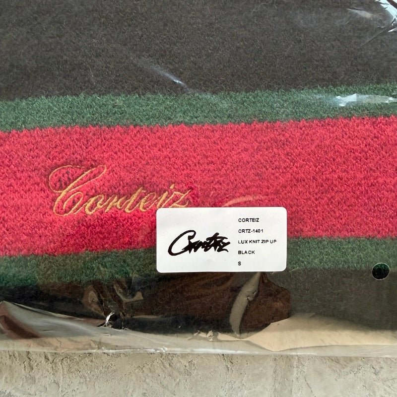 Lux Knit Zip Up - Corteiz [Black]