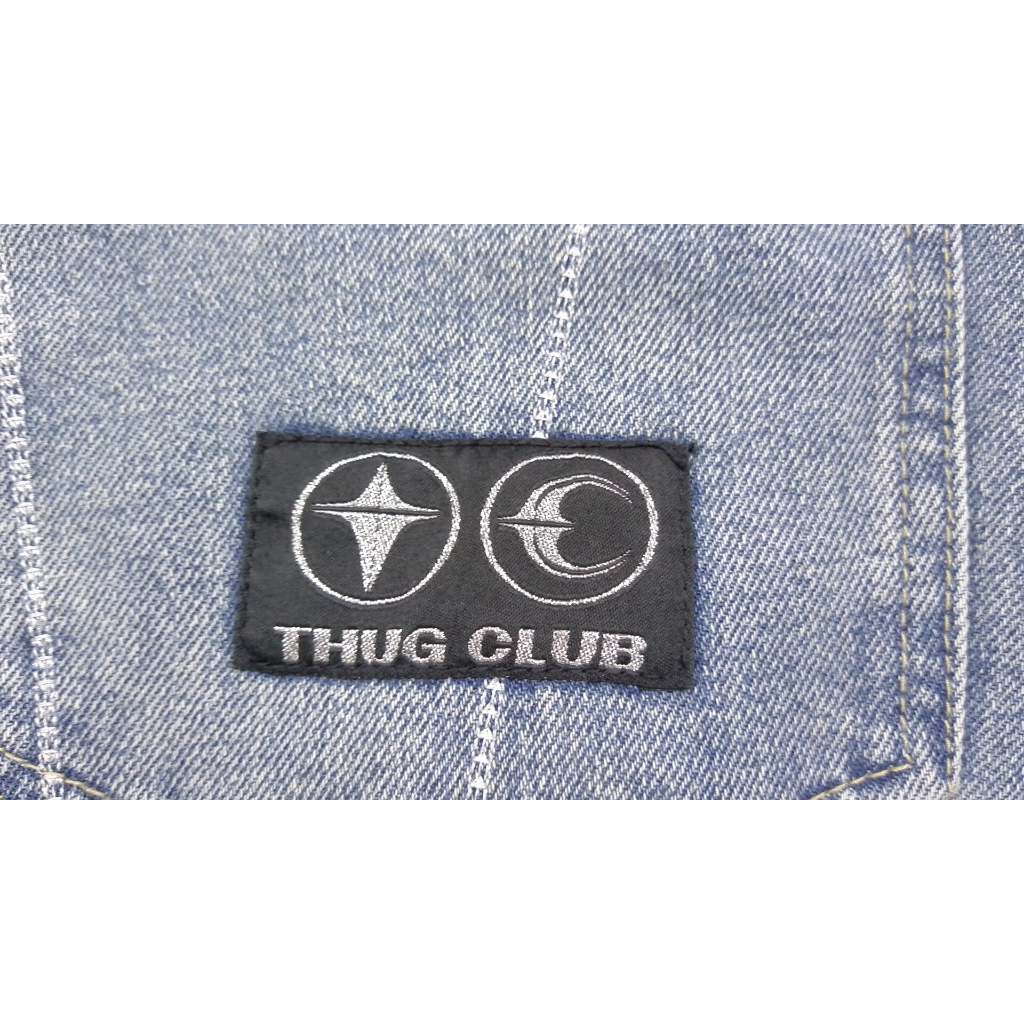 THUG CLUB - chain Stitch Denim Pants