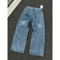 THUG CLUB - chain Stitch Denim Pants