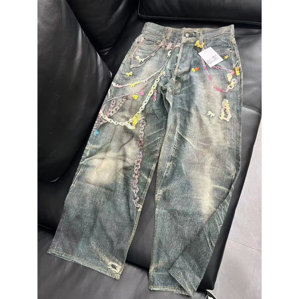 ACN STD 'Digital Candy chains' 1981 Dusty Blue Jeans