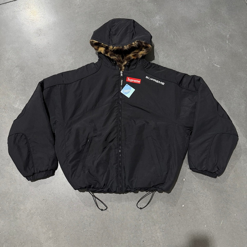 Supreme Faux Fur Reversible Hooded Track Jacket