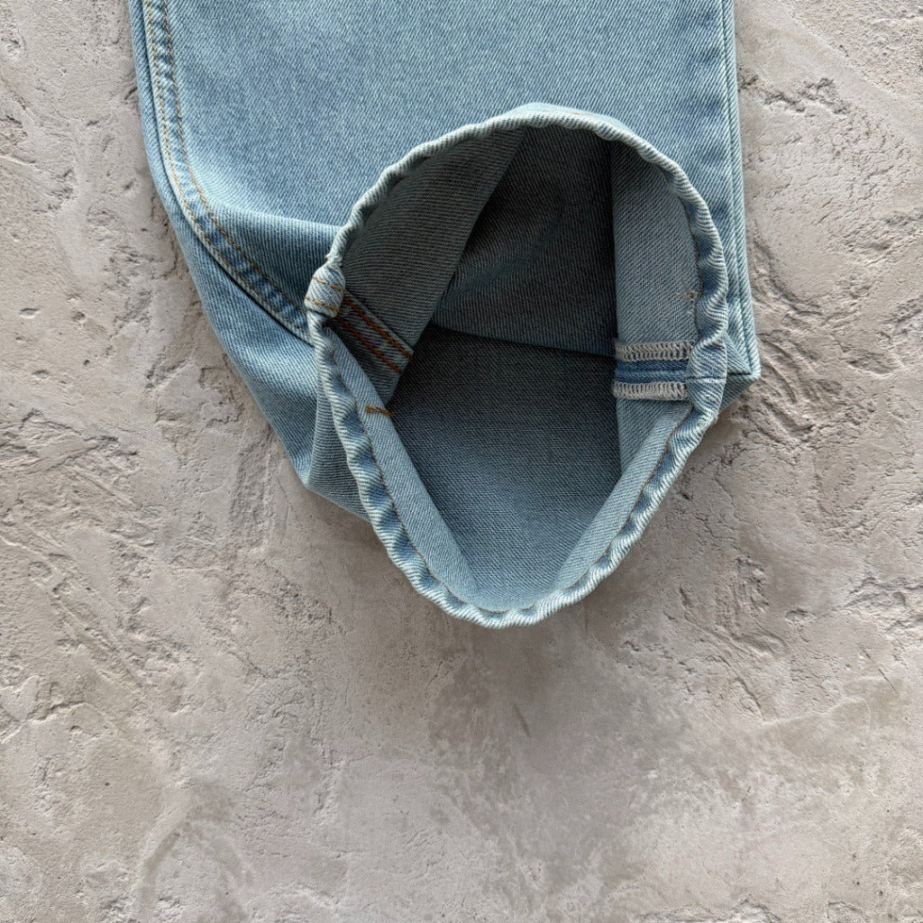 Dual Stripe Baggy Jeans - Stone Wash - Corteiz