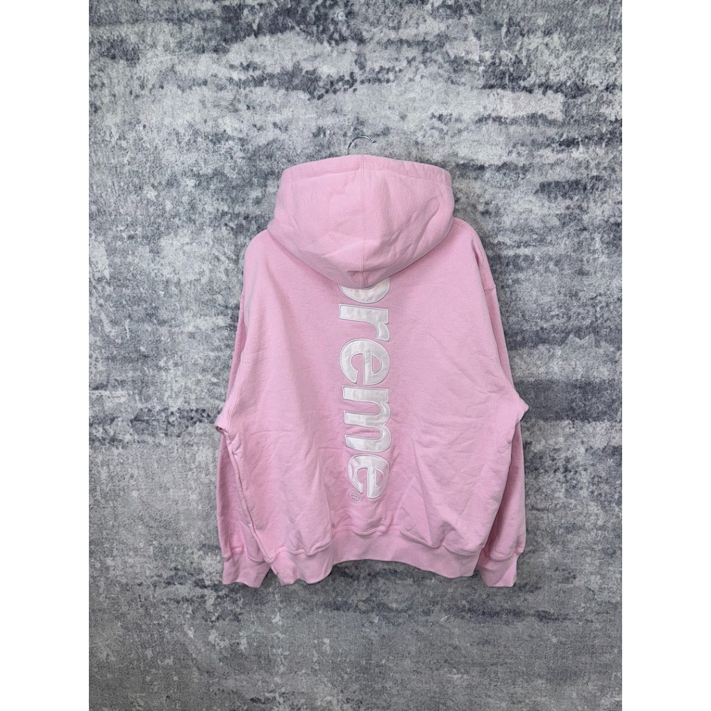 Supreme- Satin Applique Hooded Sweatshirt / Sweatpants / Set
