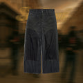 BLACK RIPPED OFF BAGGY DENIM PANTS FW25 - Balenciaga