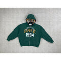 1994 MM6 Maison Margiela Skulls Zip Up Hoodie Sweatshirt - Green