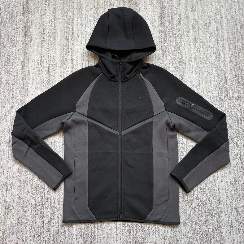 Nike Tech Fleece Color Block 2026 - Set/Pants/Jacket - [Black/Grey]