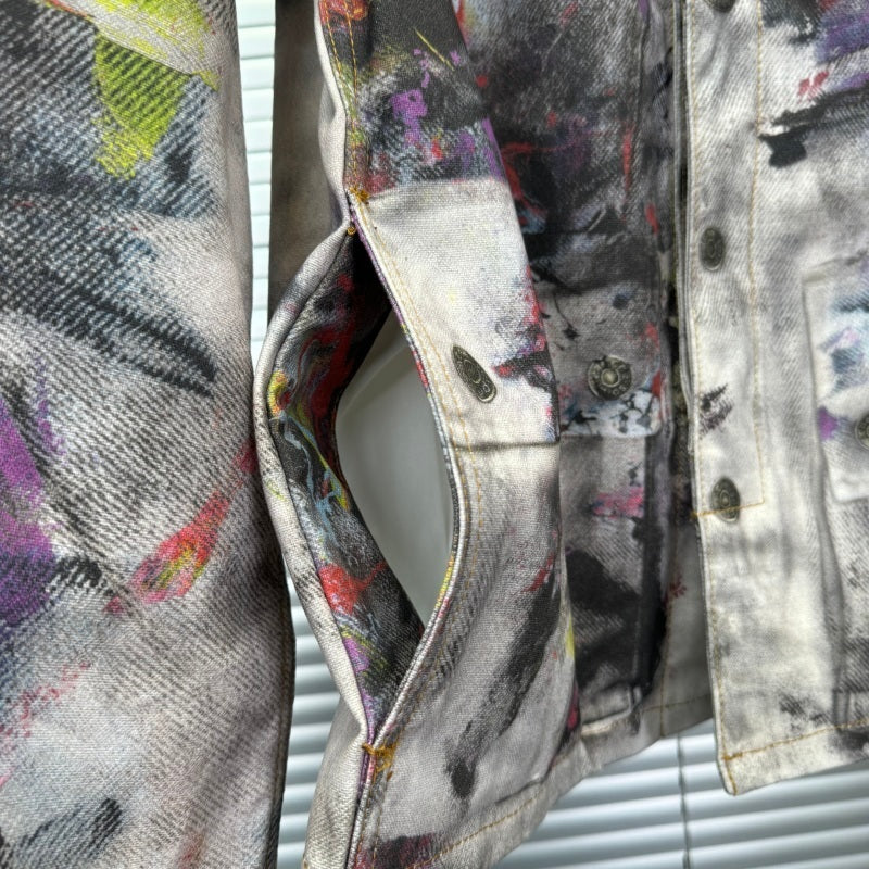 Acne Studios - Trompe-loeil Printed Denim Jacket [Multicolor]