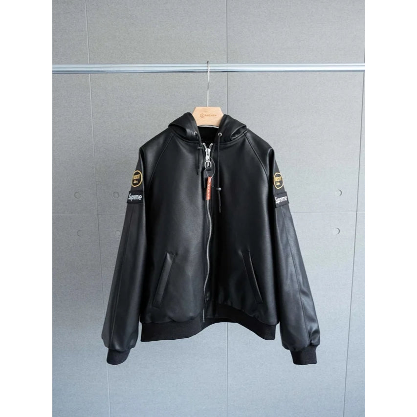 Supreme Vanson Leathers Hooded Work Jacket