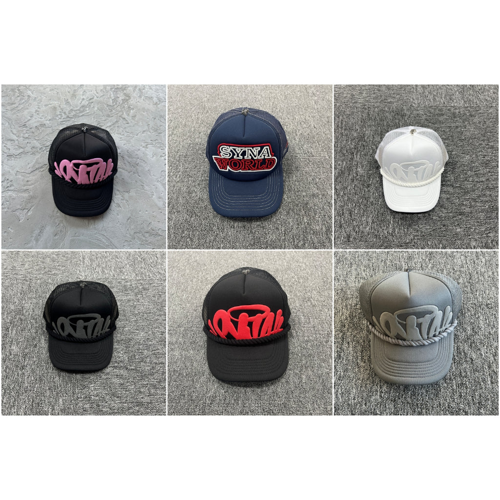 Syna World Rope Trucker Hat [BLACK/GREY/WHITE/BLACK RED/BLACK LILAC]