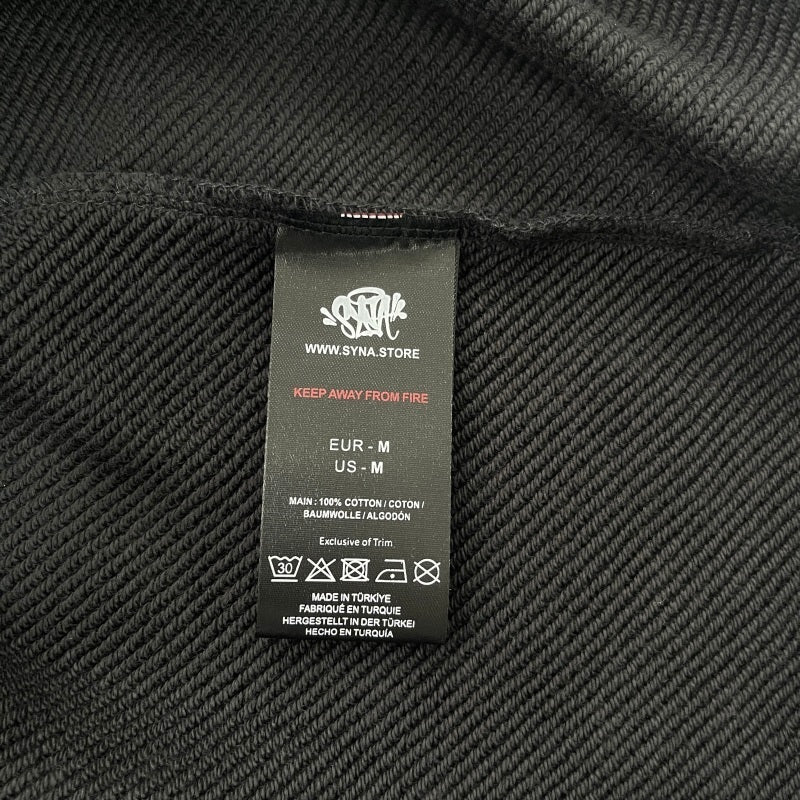 Syna World - Void Zip Hoodie Triple Black