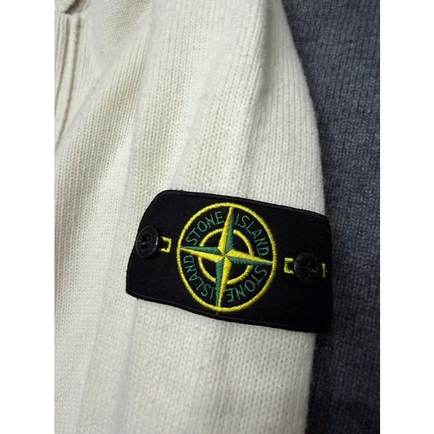 Soft Knit Cardigan With Button-Up Front And Signature Patch - STN ISLND