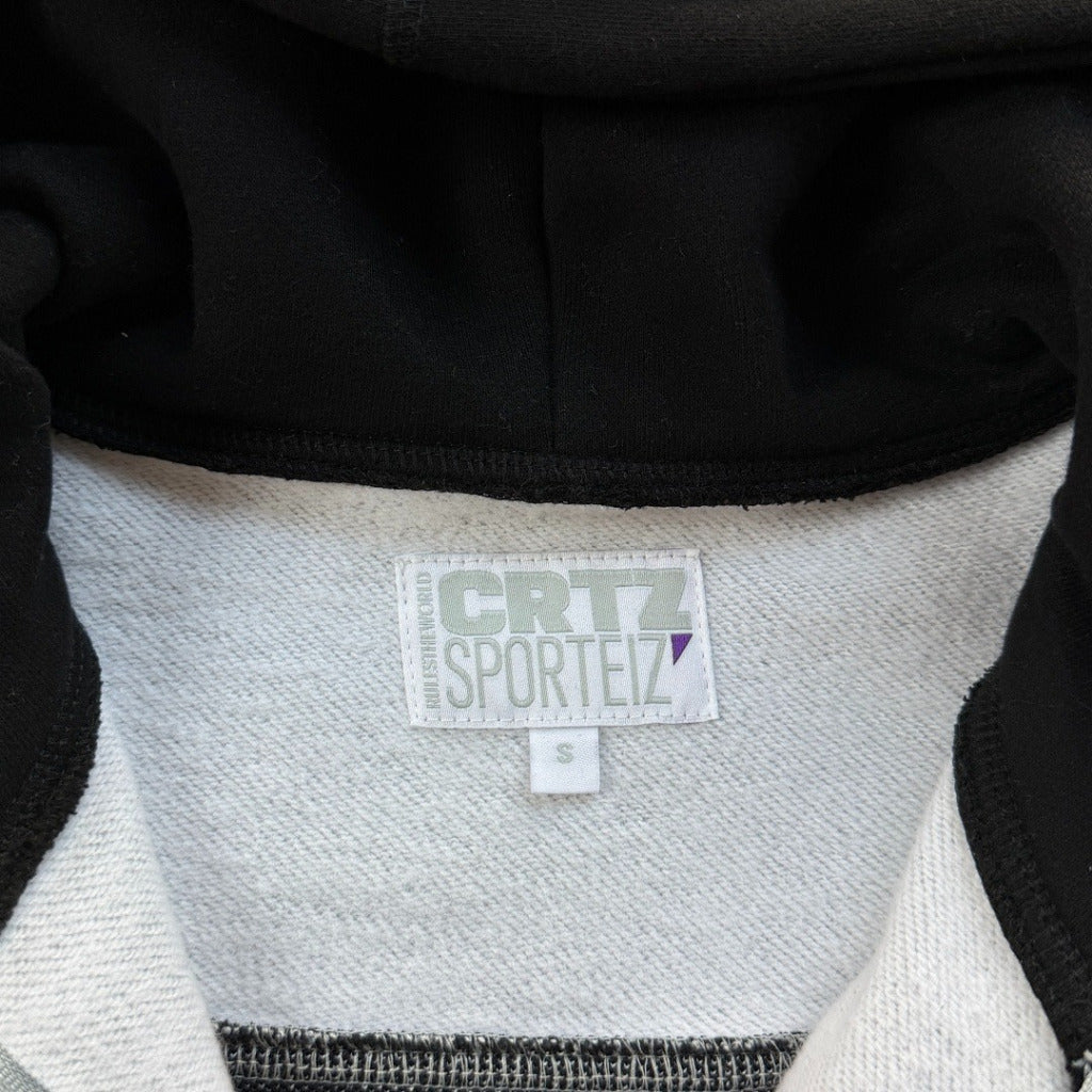 Ribbed Sporteiz Zip Hoodie Heather Grey - Corteiz