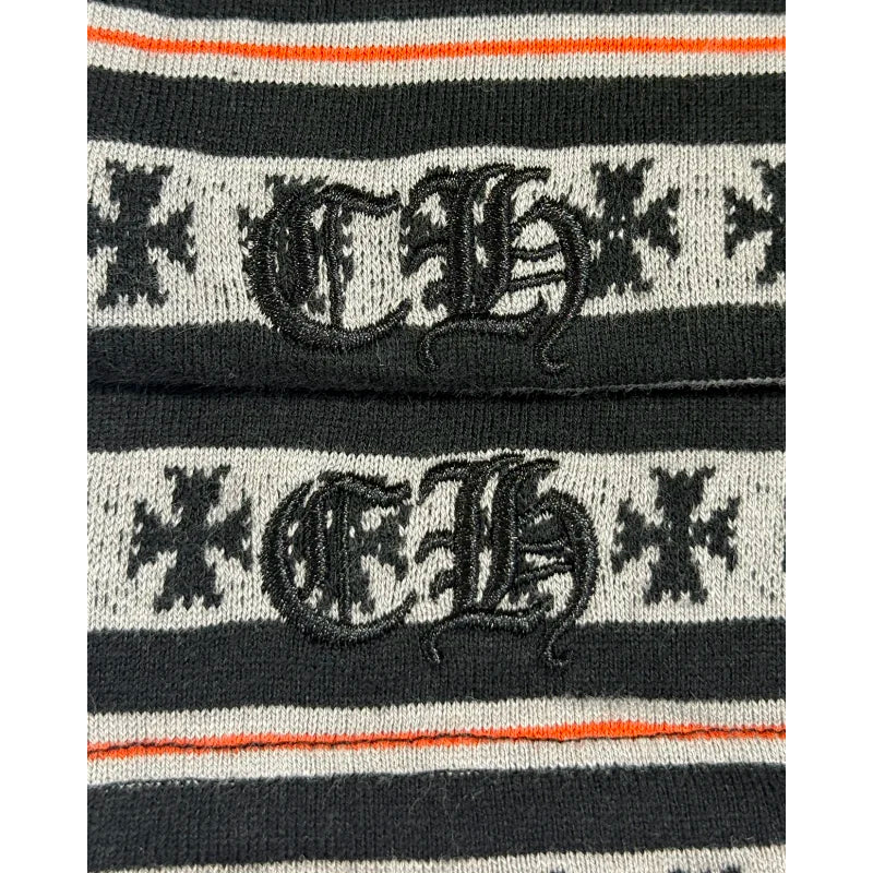 Chomper Stripe Tee Shirt - Chrome Hearts Matty Boy - Black / Blue