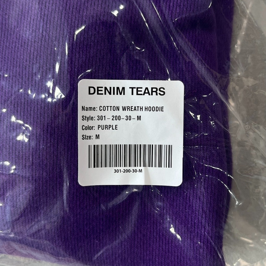 The Cotton Wreath Hoodie - Denim Tears - Purple