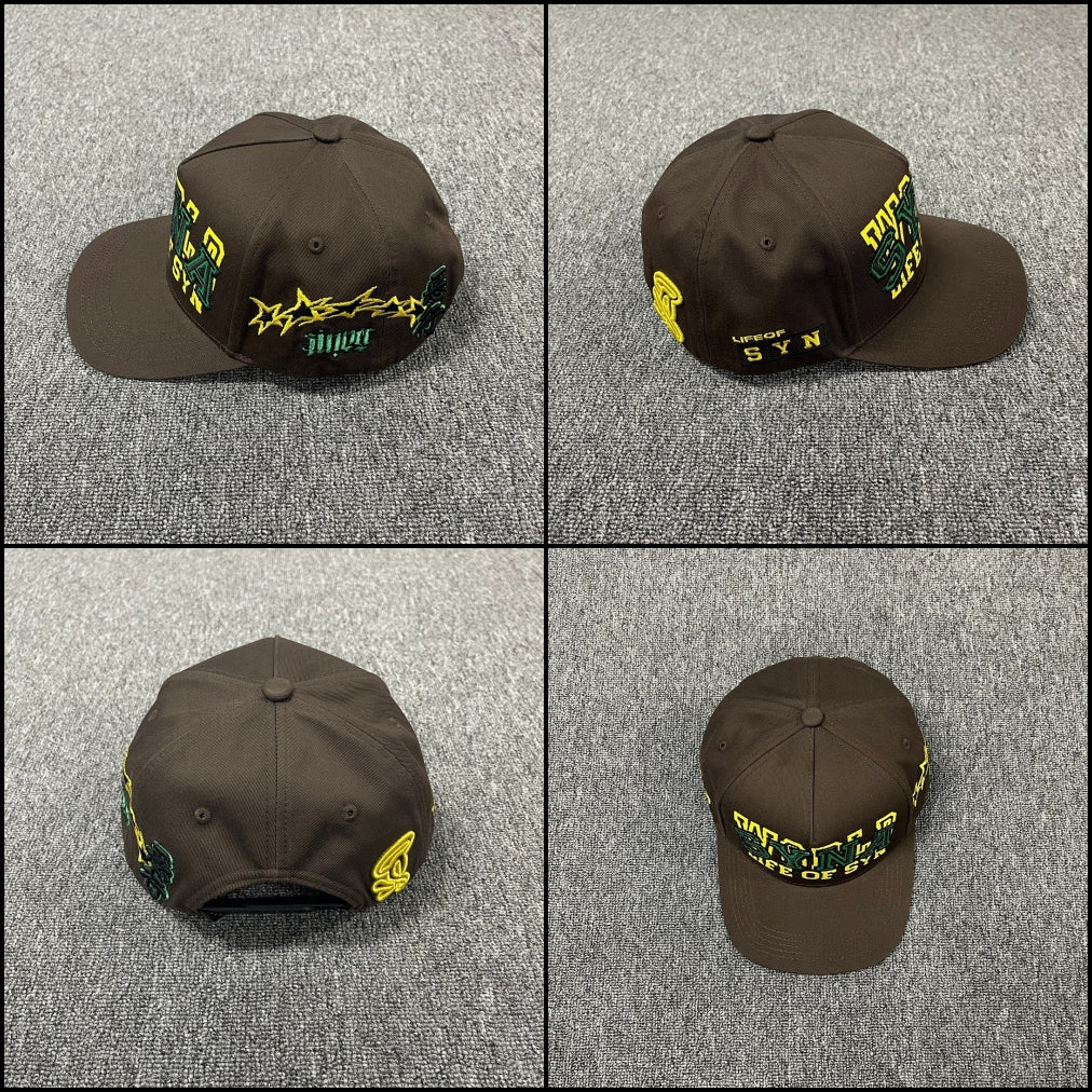 SYNAWORLD STAR - CAP - BLACK/ BROWN