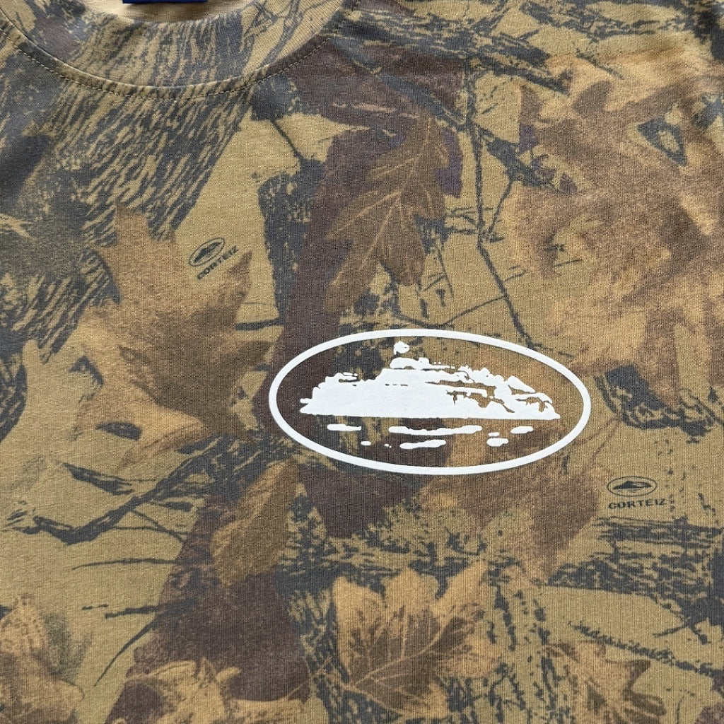Island Puff Print Tee 'Forest Camo' - Corteiz