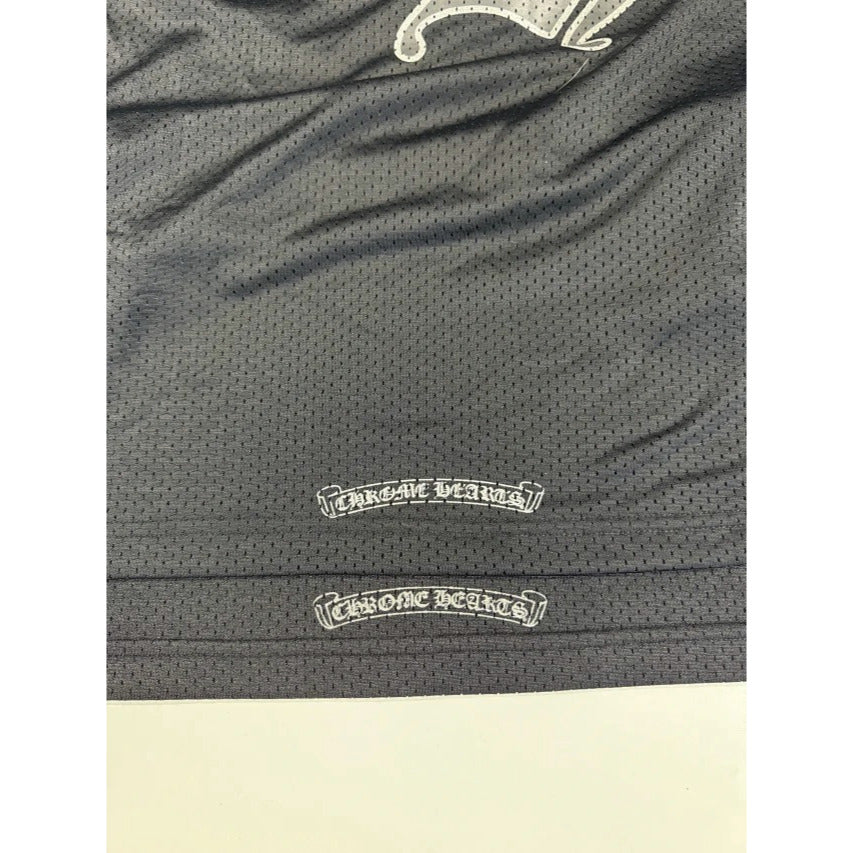 Mesh Ice Hockey LS Jersey & Pants - Black/White Text - CHRM HRTS