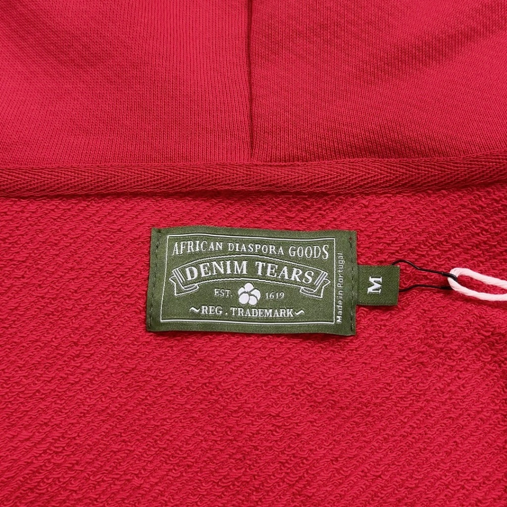 Cotton-Wreath Zipper Hoodie - DNM.TRS [Red/Grey/Blue/Green]