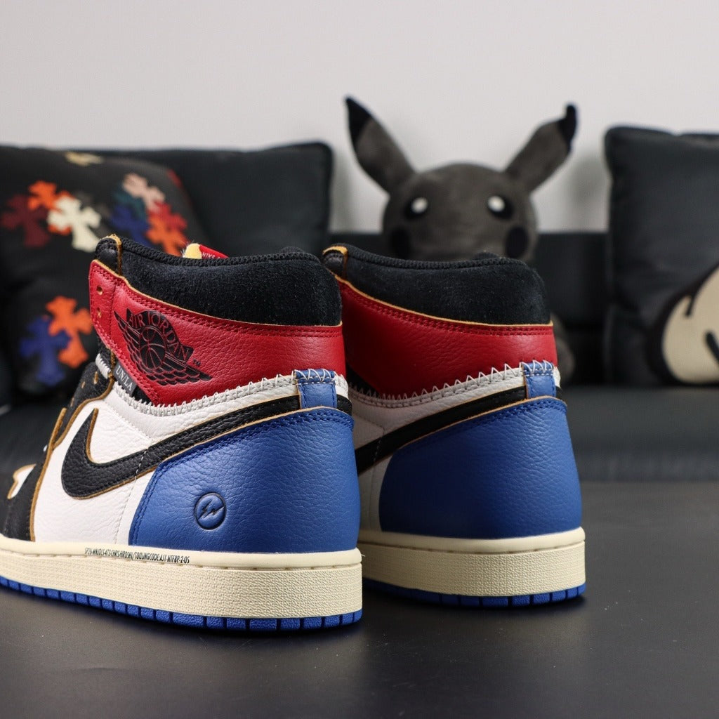 Fragment x Air Jordan 1 Retro High OG SP x Union LA Varsity Red Sport Royal