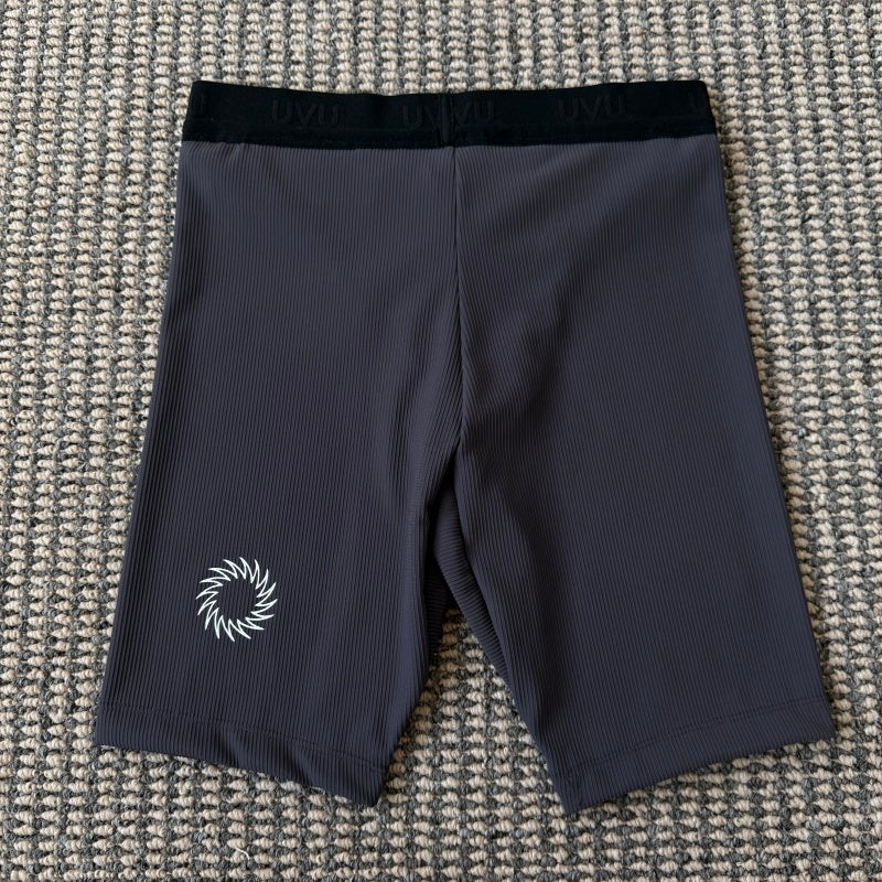 UVU RUNNING - Performance Half Tights (Black/Dark Grey/Blue)