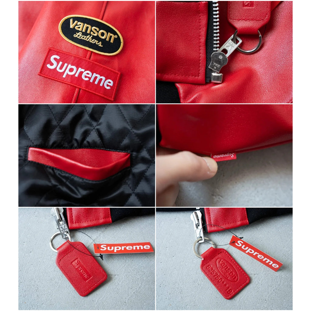 Supreme Vanson Leathers Hooded Work Jacket