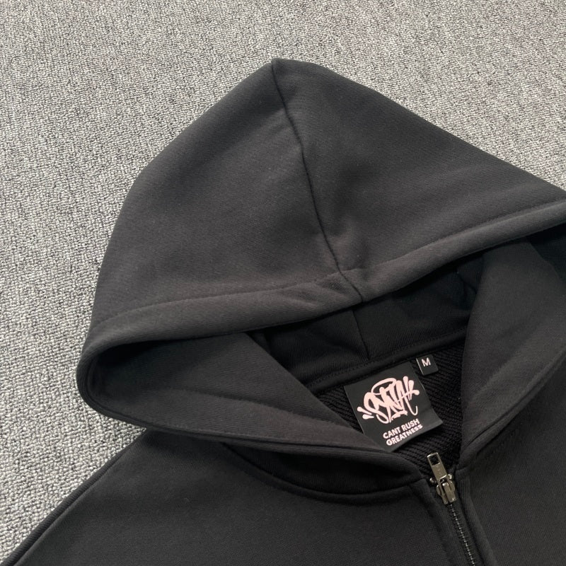 Syna World - Void Zip Hoodie Black/Rose Gold