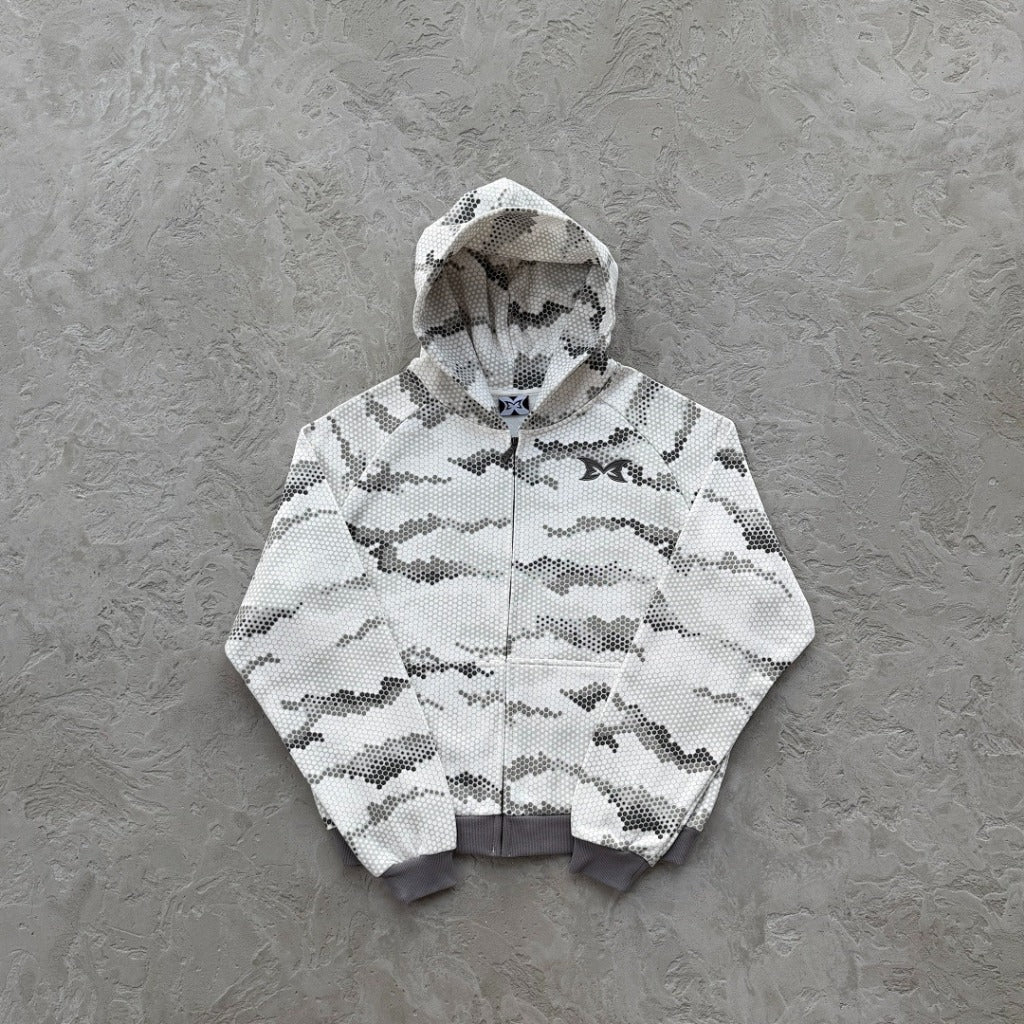 MERTRA Snakeskin Zip-Up Hoodie