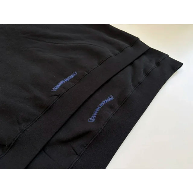 Chrome Hearts Zip Up Thermal Hoodie Black/Blue