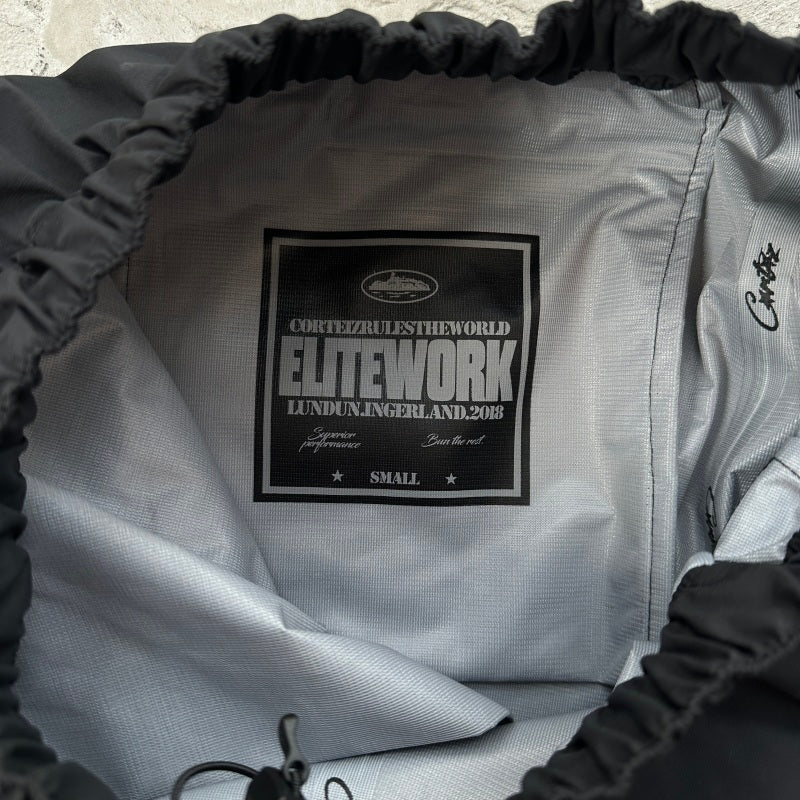 ELITEWORK WATERPROOF SHELL PANT [BLACK] - Corteiz